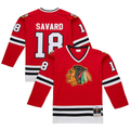 Choea C.Blackhawks #18 Denis Savard Scarlet 1980-81 Power Play Jerseys