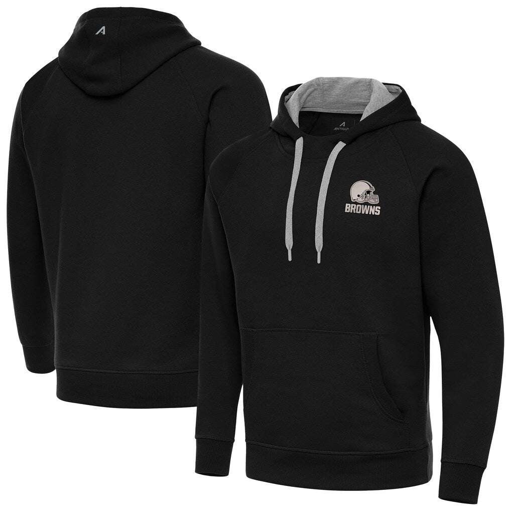Choea C.Browns Black Brushed Carbon Pullover Hoodie Blank Player Limited Stitched Jerseys