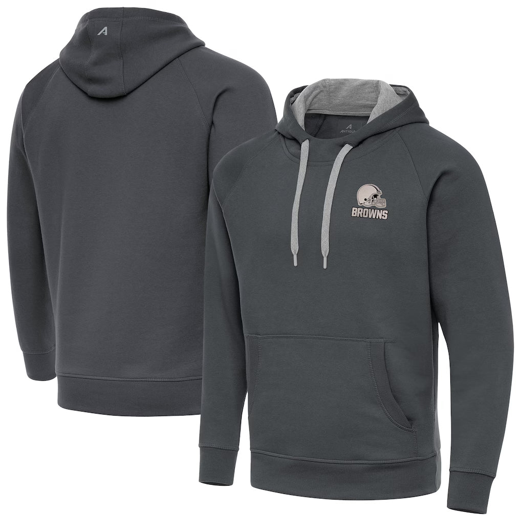 Choea C.Browns Gray Brushed Carbon Pullover Hoodie Blank Player Limited Stitched Jerseys