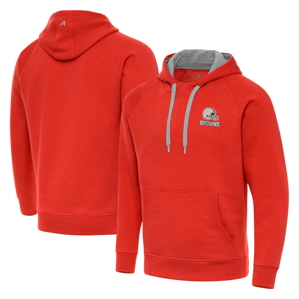 Choea C.Browns Orange Brushed Carbon Pullover Hoodie Blank Player Limited Stitched Jerseys