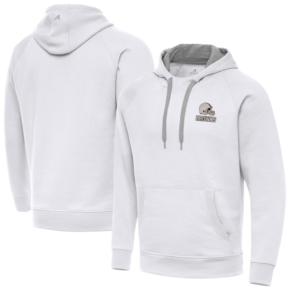 Choea C.Browns White Brushed Carbon Pullover Hoodie Blank Player Limited Stitched Jerseys