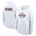 Choea C.Browns White Salute to Service Hoodie Blank Player Limited Stitched Jerseys