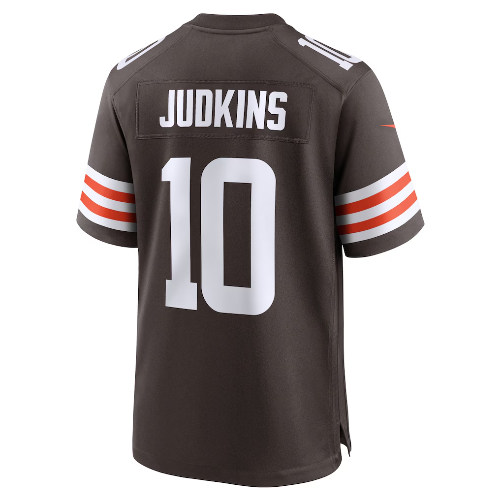 Choea C.Browns #10 Quinshon Judkins Brown 2025 Draft Game Stitched Jerseys