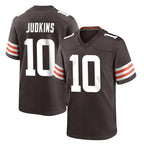 Choea C.Browns #10 Quinshon Judkins Player Brown Home Game Stitched Jerseys