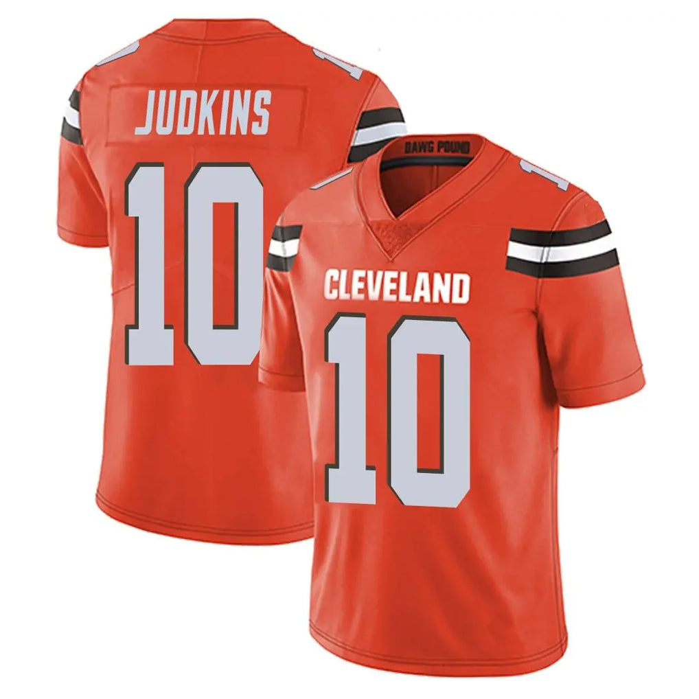 Choea C.Browns #10 Quinshon Judkins Player Orange Alternate Vapor Untouchable Limited Home Game Stitched Jerseys