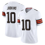 Choea C.Browns #10 Quinshon Judkins Player White Vapor F.U.S.E. Limited Home Game Stitched Jerseys