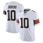 Choea C.Browns #10 Quinshon Judkins Player White Vapor Untouchable Limited Home Game Stitched Jerseys