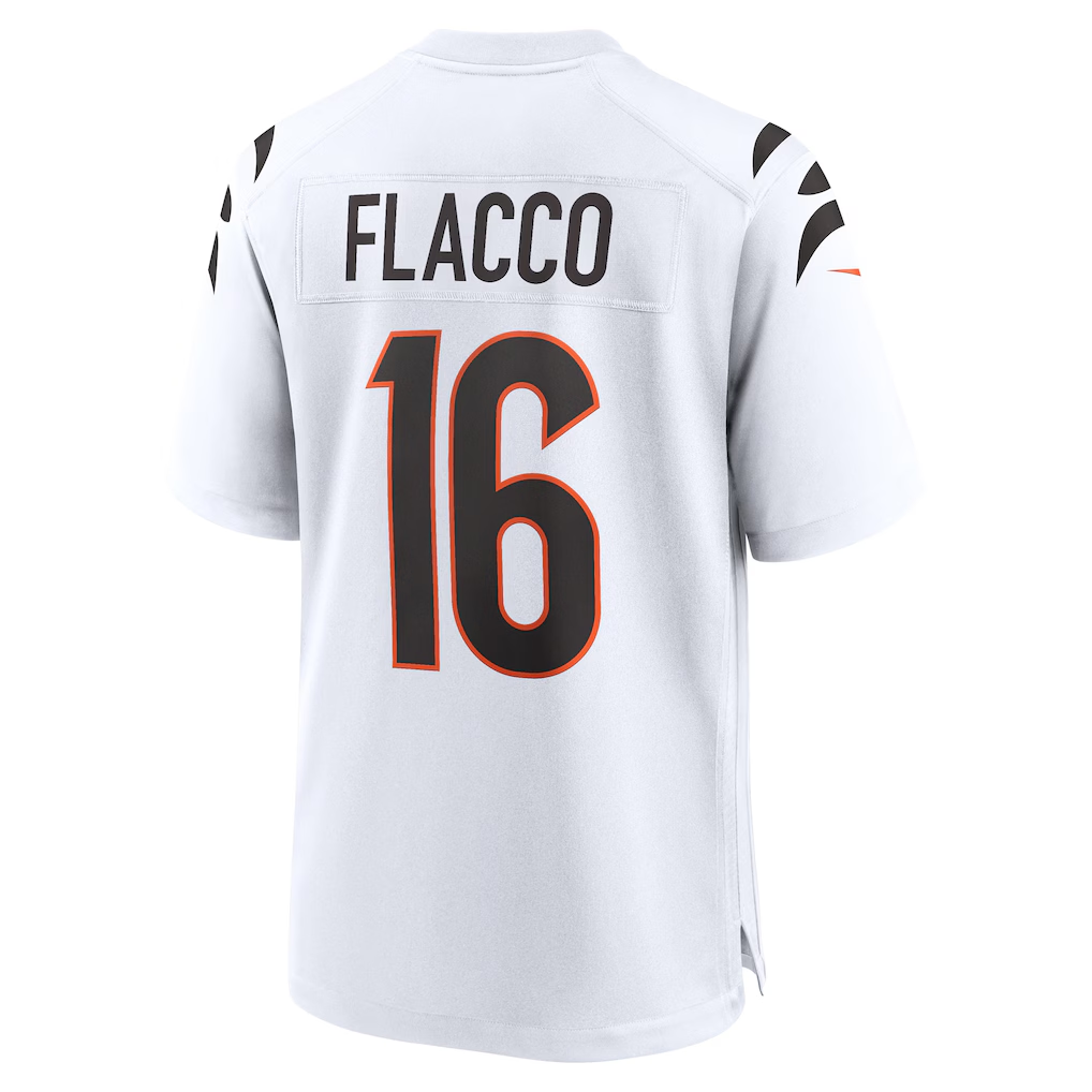 Choea C.Bengals #16 Bengals Joe Flacco White Game Stitched Jerseys