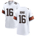 Choea C.Browns #16 Isaiah Bond Player White Home Game Stitched Jerseys