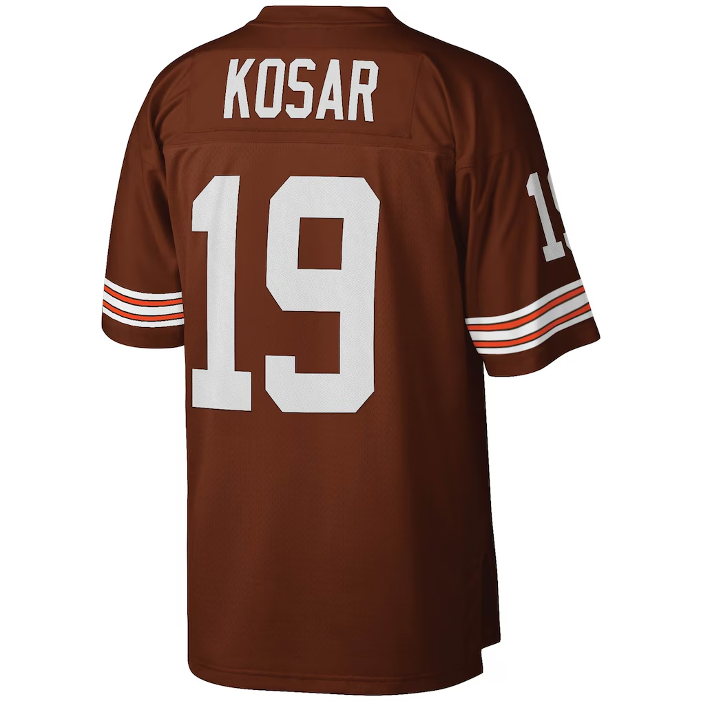 Choea C.Browns #19 Bernie Kosar Mitchell & Ness Brown Legacy Replica Jersey