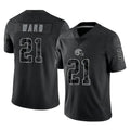 Choea C.Browns #21 Denzel Ward Player Black RFLCTV Limited Football Jerseys