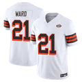 Choea C.Browns #21 Denzel Ward Player White Limited Vapor F.U.S.E. Alternate Game Stitched Jerseys