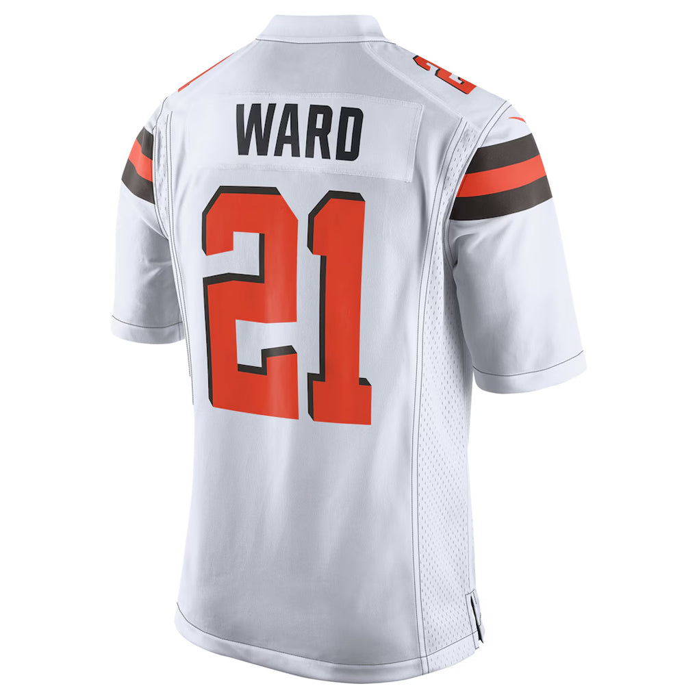 Choea C.Browns #21 Denzel Ward Player White Vapor Limited Football Jerseys