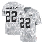 Choea C.Browns #22 Dylan Sampson Player Arctic Camo Salute to Service Limited Home Game Stitched Jerseys