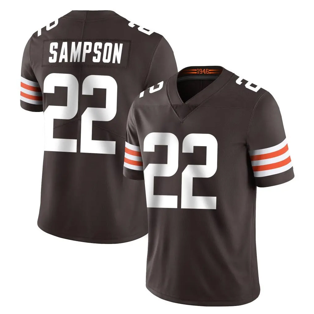 Choea C.Browns #22 Dylan Sampson Player Brown Color Vapor Untouchable Limited Home Game Stitched Jerseys