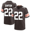 Choea C.Browns #22 Dylan Sampson Player Brown Home Game Stitched Jerseys