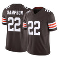 Choea C.Browns #22 Dylan Sampson Player Brown Vapor F.U.S.E. Limited Home Game Stitched Jerseys