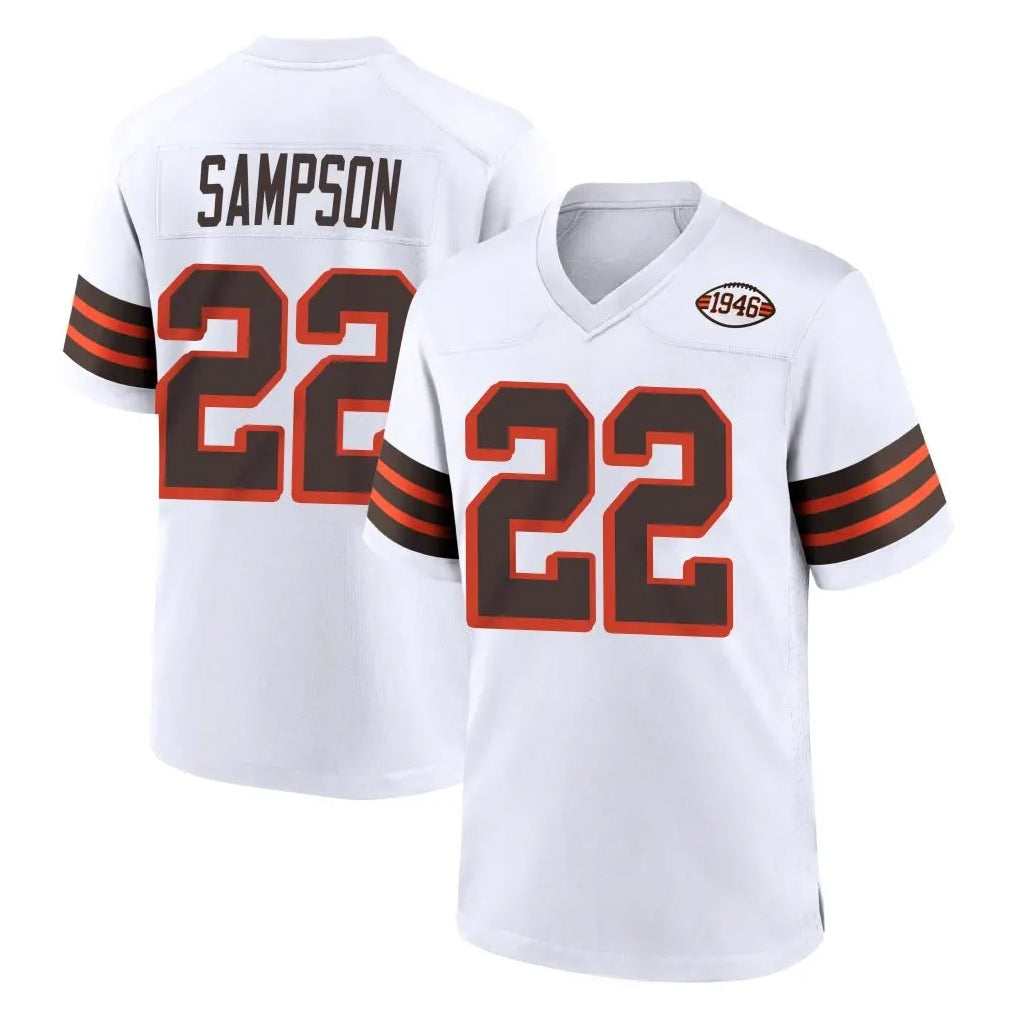 Choea C.Browns #22 Dylan Sampson Player White Alternate Home Game Stitched Jerseys