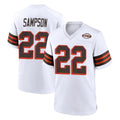 Choea C.Browns #22 Dylan Sampson Player White Alternate Home Game Stitched Jerseys