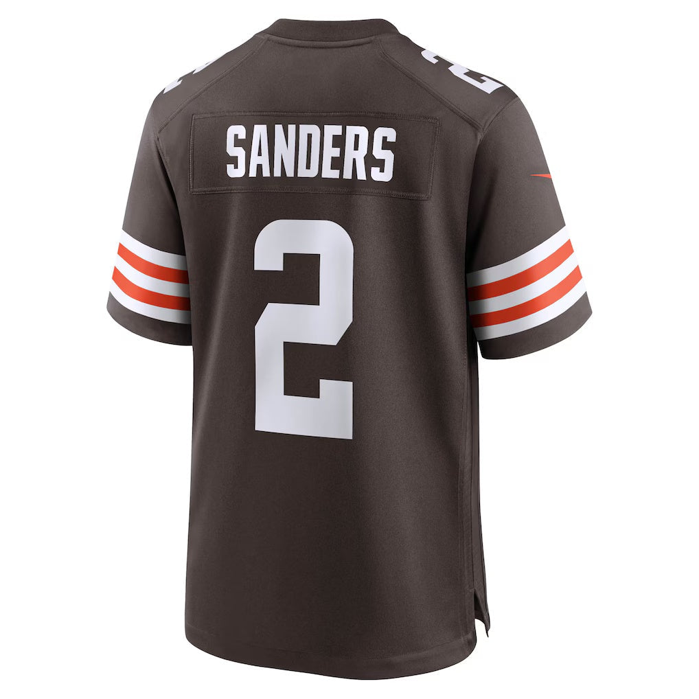 Choea C.Browns #2 Shedeur Sanders Brown Game Stitched Jerseys