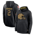 Choea C.Browns #2 Shedeur Sanders Player Black Salute to Service Pullover Hoodies Limited Stitched Jerseys
