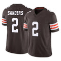 Choea C.Browns #2 Shedeur Sanders Player Brown Vapor F.U.S.E. Limited Home Game Stitched Jerseys