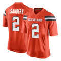 Choea C.Browns #2 Shedeur Sanders Player Orange Home Game Stitched Jerseys