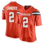 Choea C.Browns #2 Shedeur Sanders Player Orange Home Game Stitched Jerseys