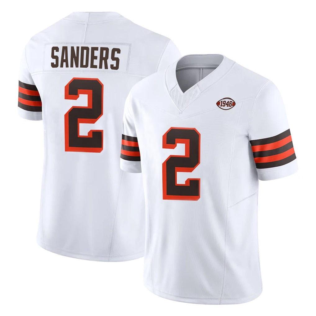 Choea C.Browns #2 Shedeur Sanders Player White Limited Vapor F.U.S.E. Alternate Game Stitched Jerseys
