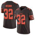 Choea C.Browns #32 Jim Brown Player Brown Limited Vapor F.U.S.E. Alternate Game Stitched Jerseys