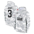 Choea C.Browns #3 Jerry Jeudy Player Arctic Camo Salute to Service Hoodies Limited Game Stitched Jerseys
