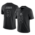 ChoeaC.Browns #3 Jerry Jeudy Player Black RFLCTV Limited Stitched Jerseys