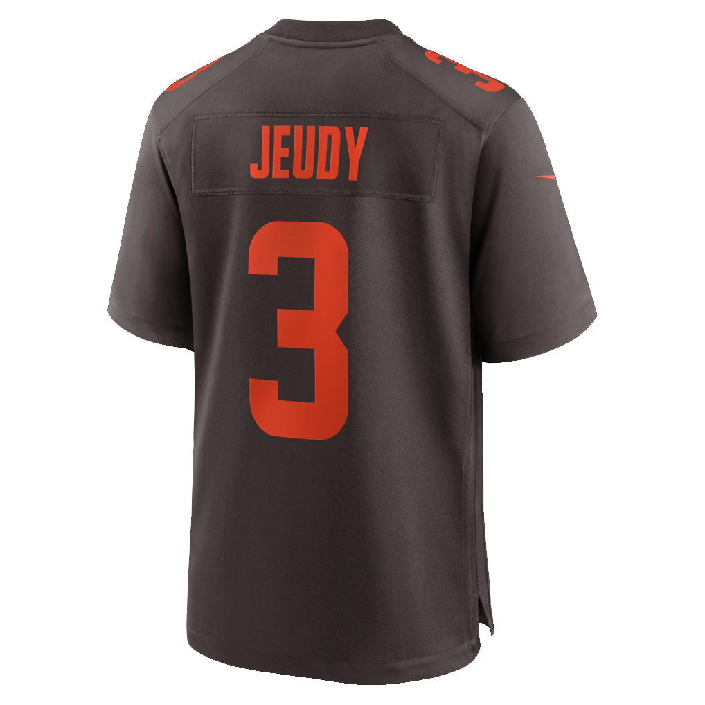 ChoeaC.Browns #3 Jerry Jeudy Player Brown Game Stitched Jerseys