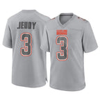 Choea C.Browns #3 Jerry Jeudy Player Gray Atmosphere Fashion Game Stitched Jerseys