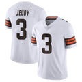 ChoeaC.Browns #3 Jerry Jeudy Player White Vapor Limited Stitched Jerseys