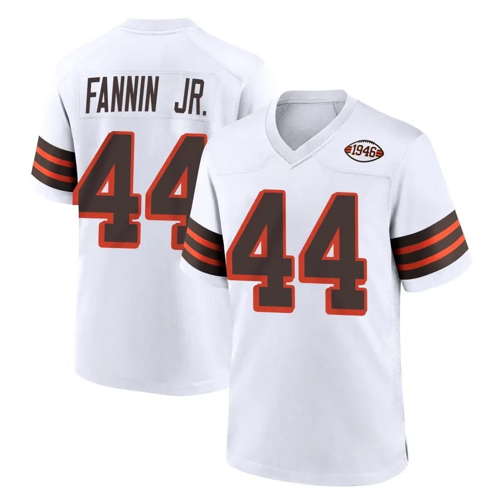 Choea C.Browns #44 Harold Fannin Jr. Player White Alternate Home Game Stitched Jerseys