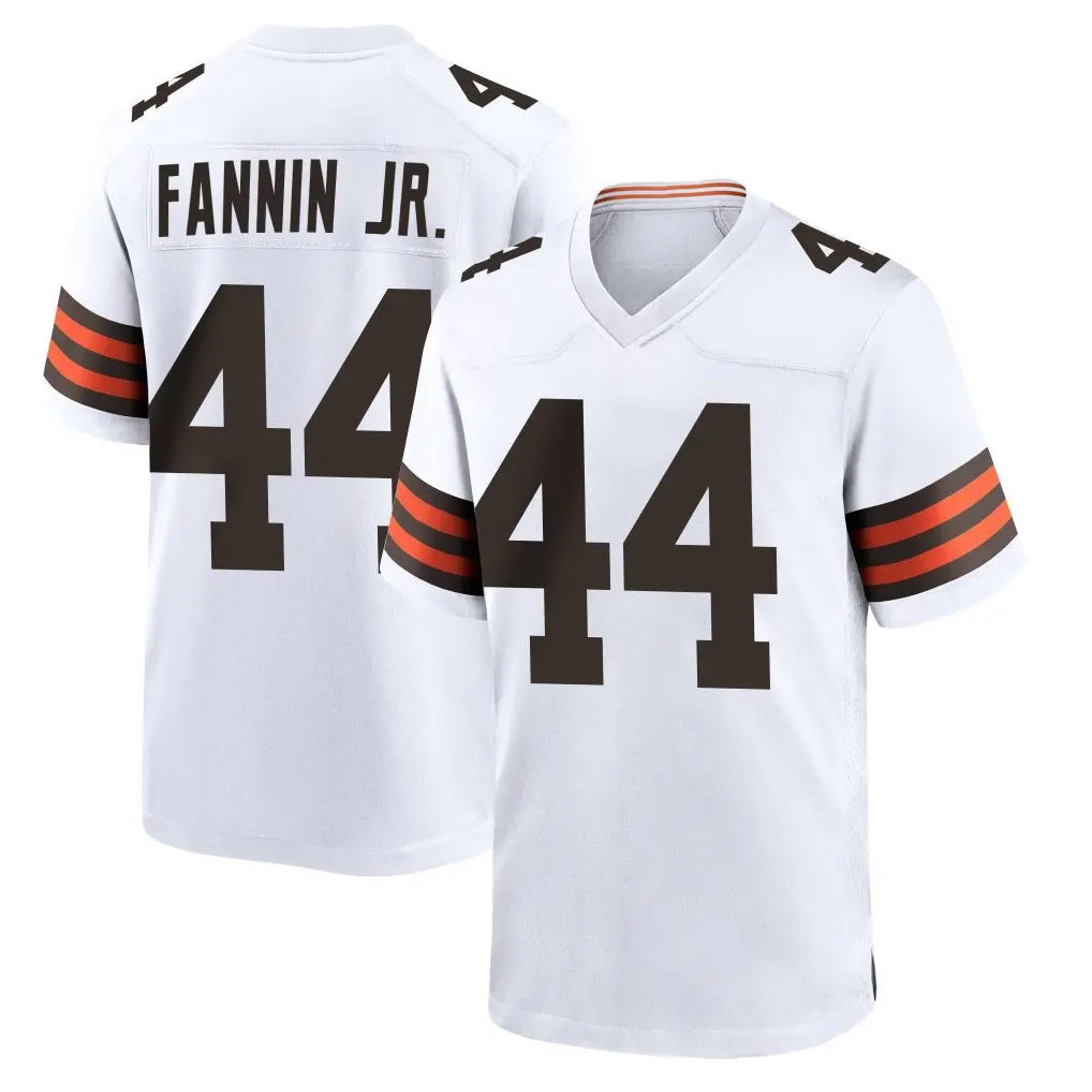 Choea C.Browns #44 Harold Fannin Jr. Player White Home Game Stitched Jerseys