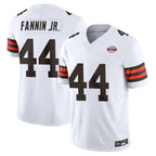 Choea C.Browns #44 Harold Fannin Jr. Player White Vapor F.U.S.E. Limited Home Game Stitched Jerseys