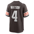 Choea C.Browns #4 Deshaun Watson Brown Game Stitched Jerseys