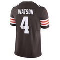 Choea C.Browns #4 Deshaun Watson Brown Vapor F.U.S.E. Limited Stitched Jerseys