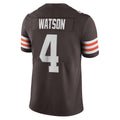 Choea C.Browns #4 Deshaun Watson Brown Vapor Limited Stitched Jerseys