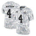 Choea C.Browns #4 Deshaun Watson Player Arctic Camo Salute to Service Limited Home Game Stitched Jerseys