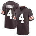 Choea C.Browns #4 Deshaun Watson Player Brown Home Game Stitched Jerseys