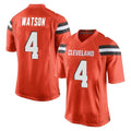 Choea C.Browns #4 Deshaun Watson Player Orange Home Game Stitched Jerseys