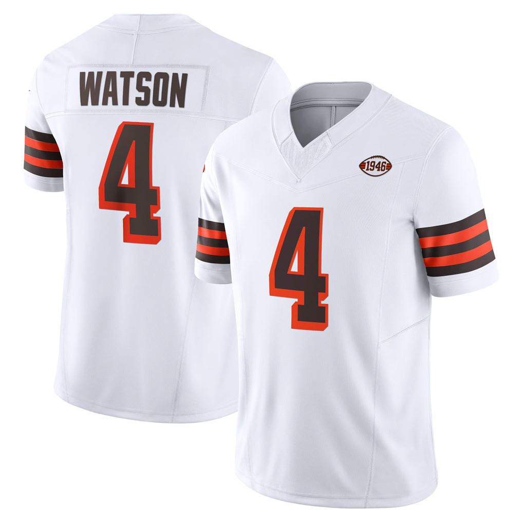 Choea C.Browns #4 Deshaun Watson Player White Limited Vapor F.U.S.E. Alternate Game Stitched Jerseys