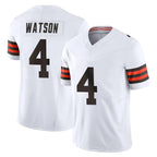 Choea C.Browns #4 Deshaun Watson Player White Vapor F.U.S.E. Limited Home Game Stitched Jerseys