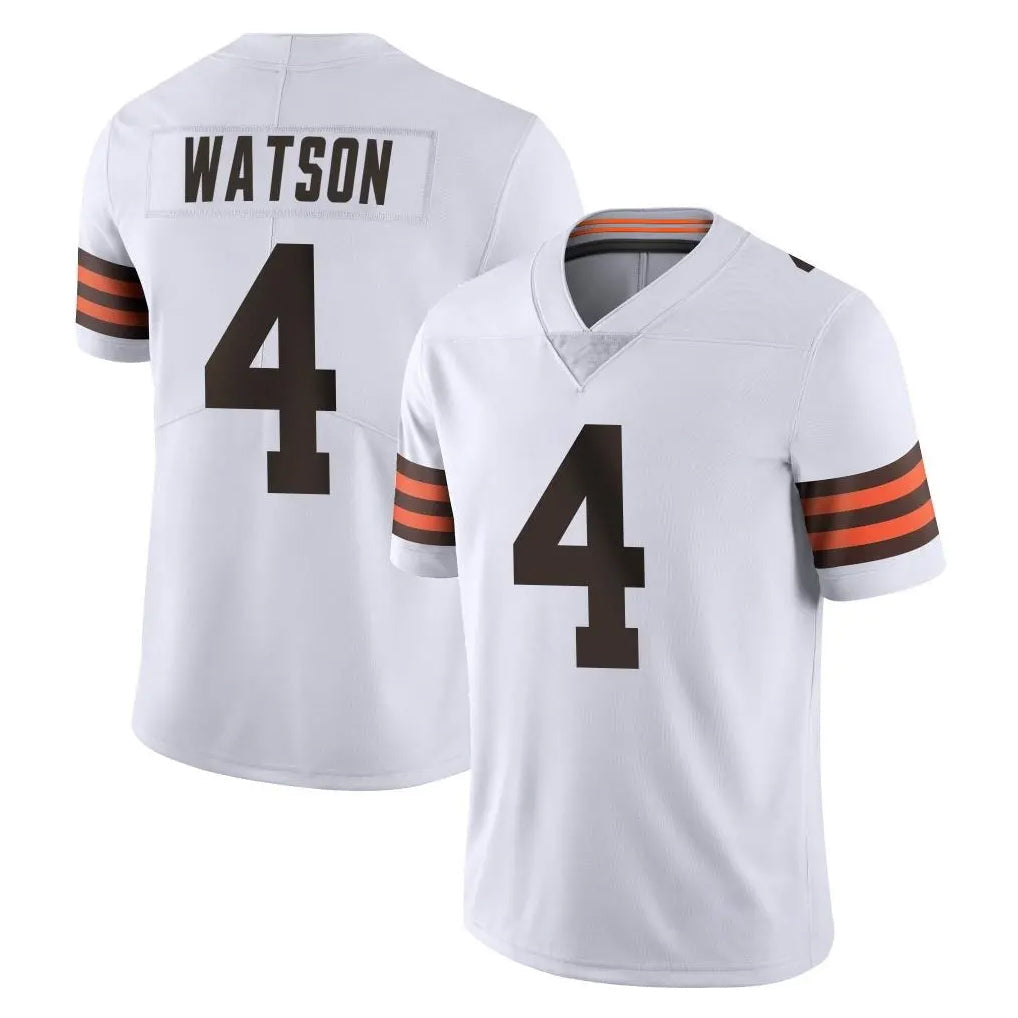 Choea C.Browns #4 Deshaun Watson Player White Vapor Untouchable Limited Home Game Stitched Jerseys