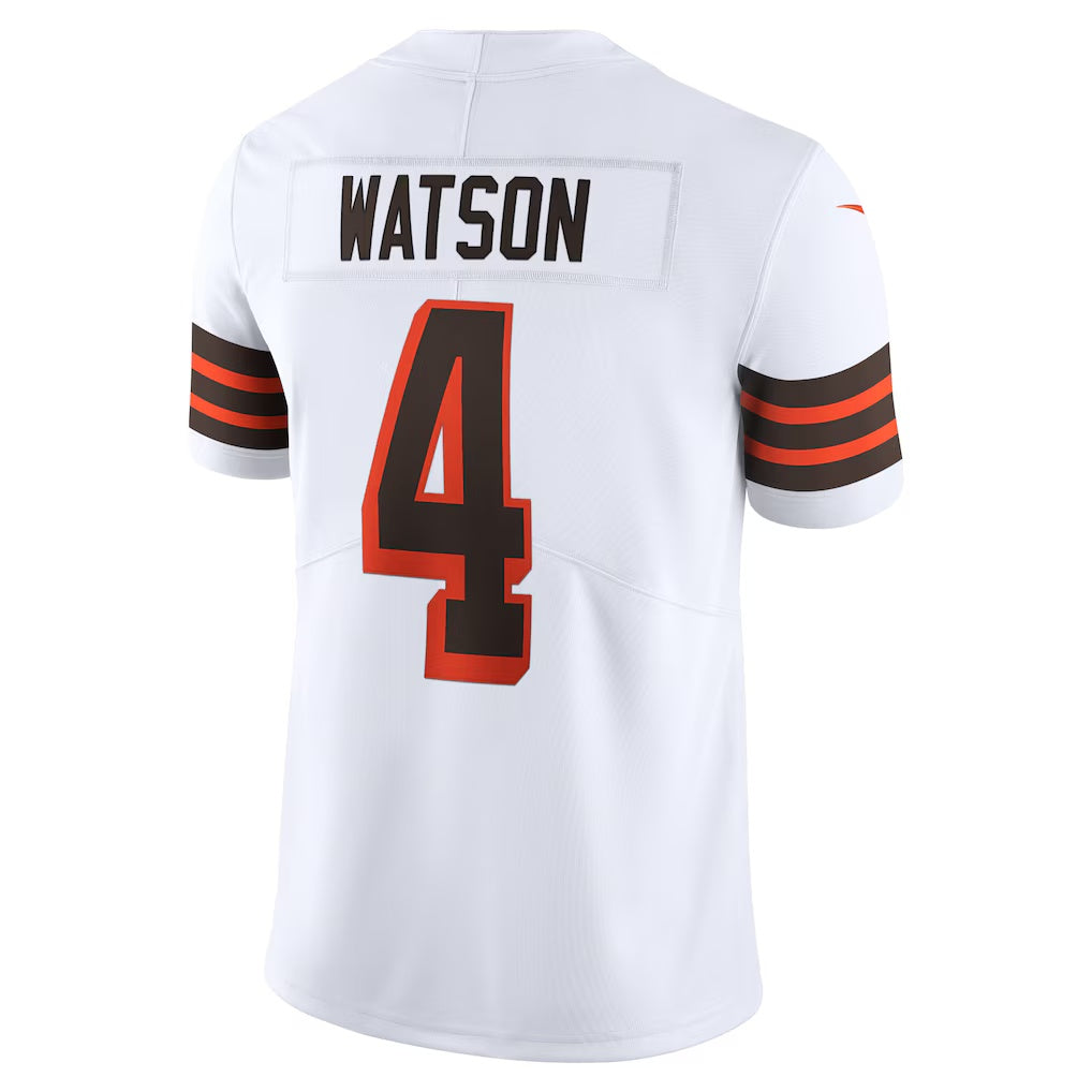 Choea C.Browns #4 Deshaun Watson White 2021 Alternate Vapor Limited Stitched Jerseys