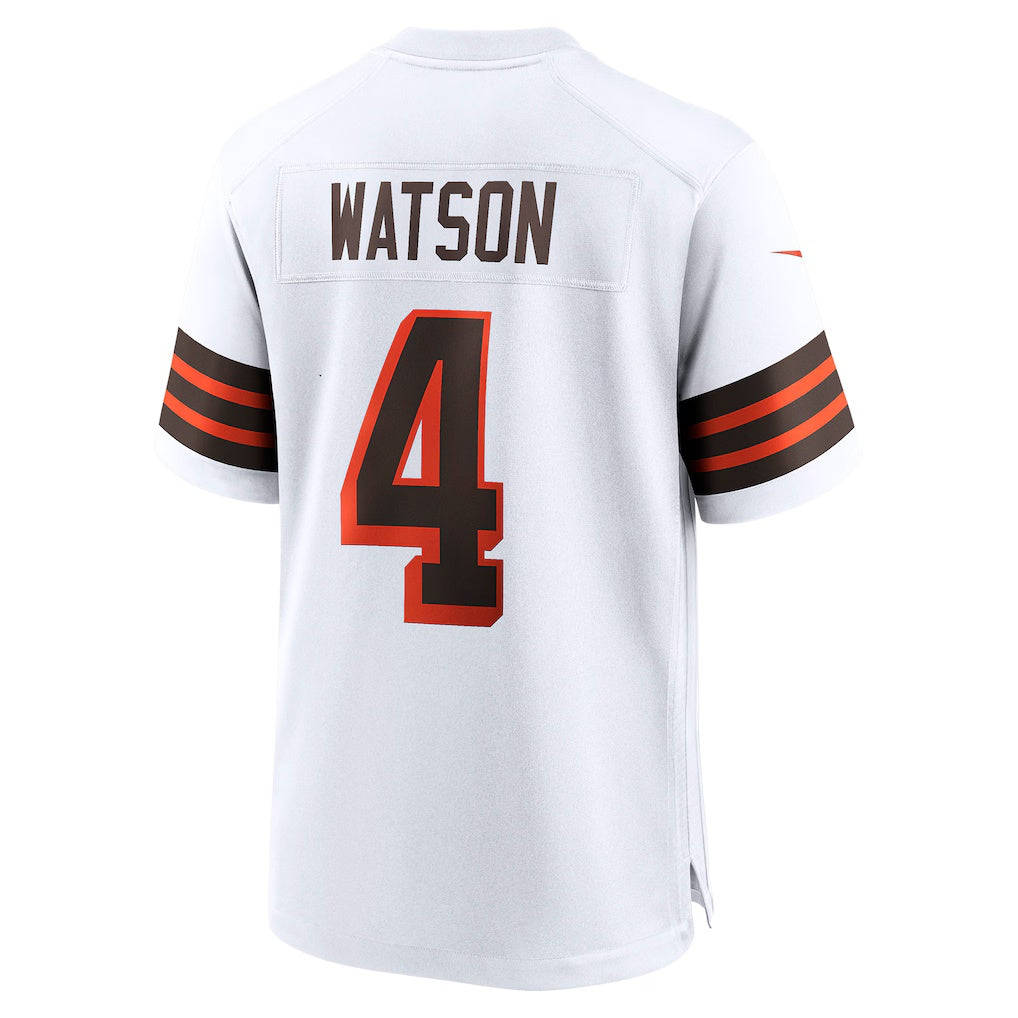 Choea C.Browns #4 Deshaun Watson White Alternate Game Stitched Jerseys