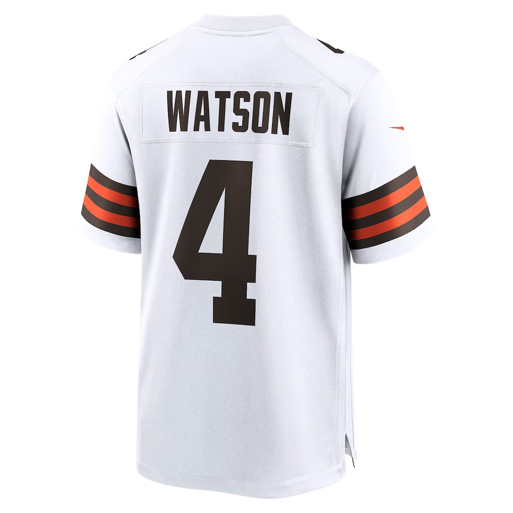 Choea C.Browns #4 Deshaun Watson White Game Stitched Jerseys